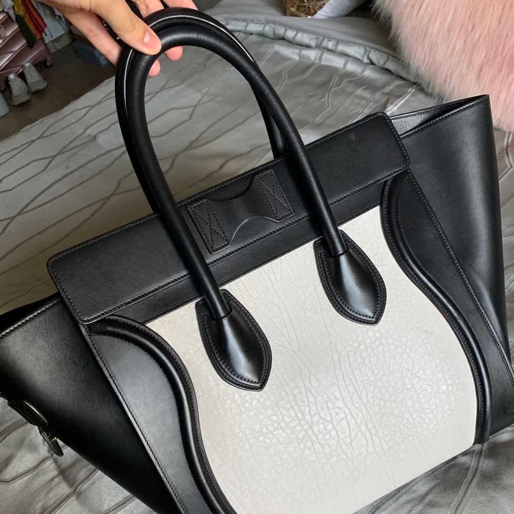Céline Bicolor Mini Luggage Tote - Picture 2 of 7